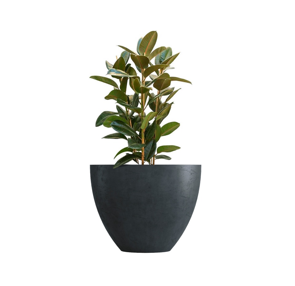 Кашпо CONCRETIKA UPON ANTHRACITE D85H75