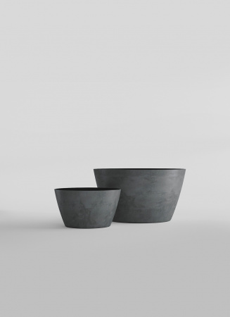 Кашпо CONCRETIKA BOWL SMOKEY BLUE D80H45