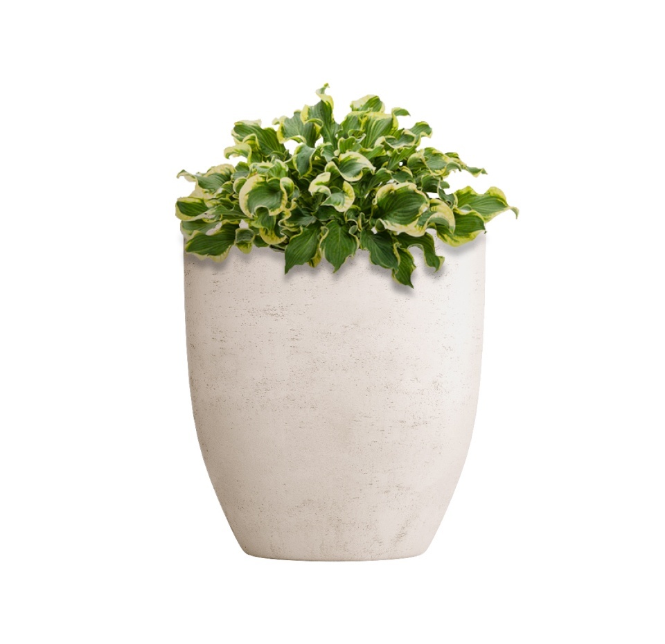 Кашпо CONCRETIKA VASE 3 CONCRETE WHITE D40H45