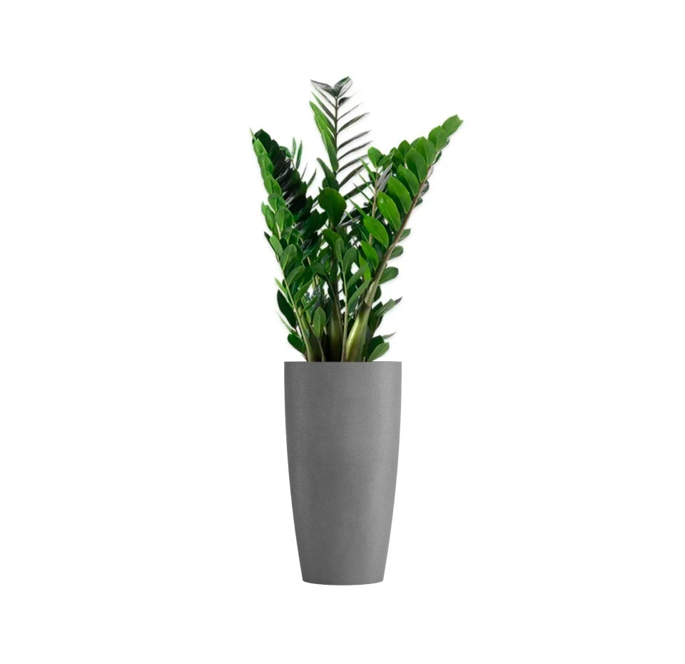 Кашпо CONCRETIKA CONUS LONDON GREY D30H55