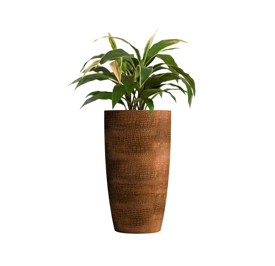 Кашпо CONCRETIKA CONUS CAYMAN BROWN D50H90