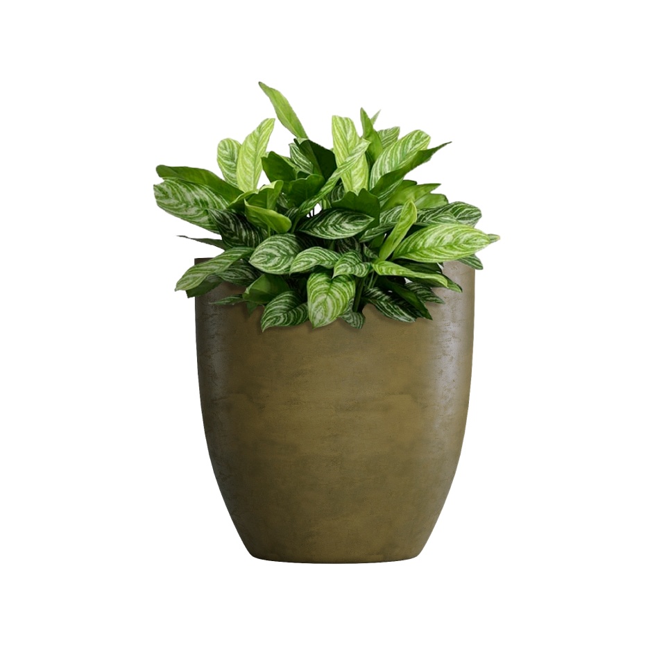 Кашпо CONCRETIKA VASE 3 AVOCADO D30H32