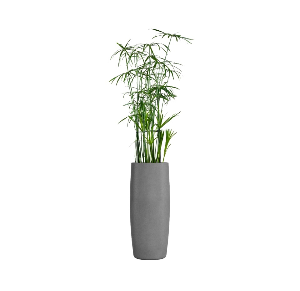 Кашпо CONCRETIKA CIGAR LONDON GREY D27H70