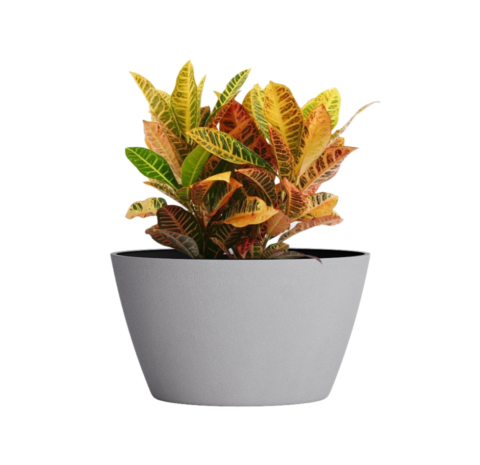 Кашпо CONCRETIKA BOWL SHALE D80H45