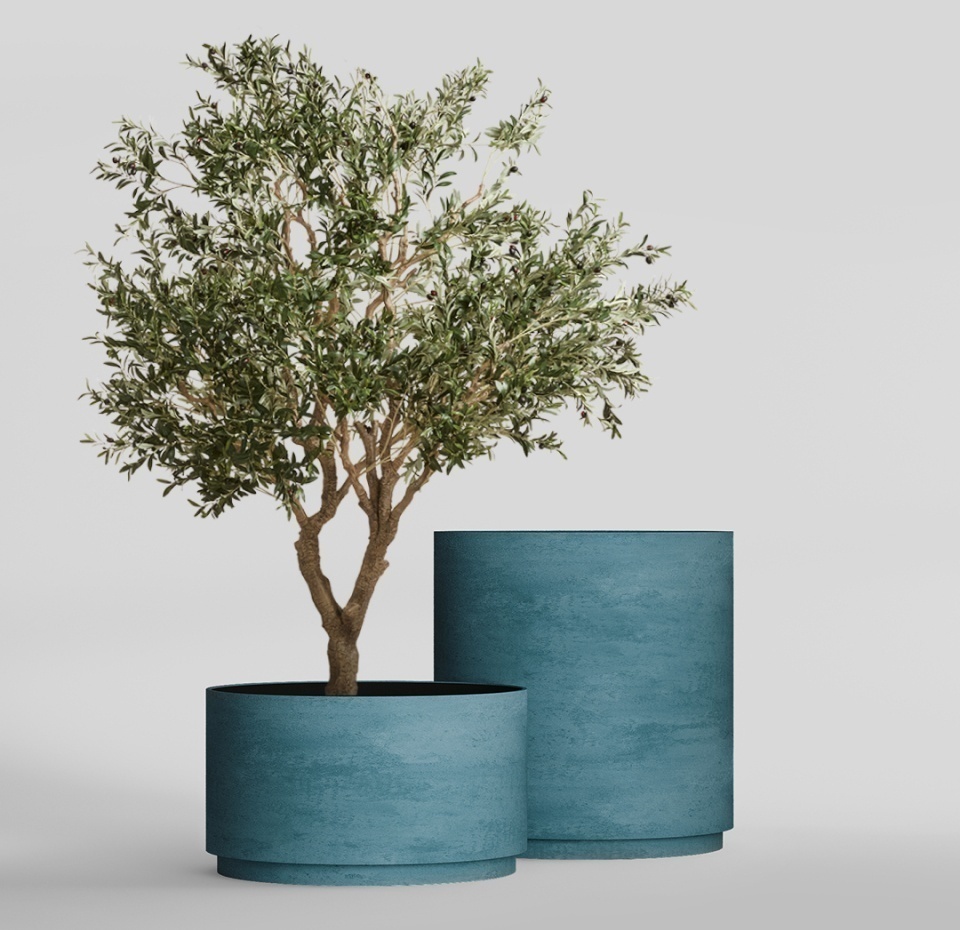 Кашпо CONCRETIKA CYLINDER XL MURENA D120H120