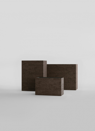 Кашпо CONCRETIKA DIVIDER EROSIA BROWN 80x30x50