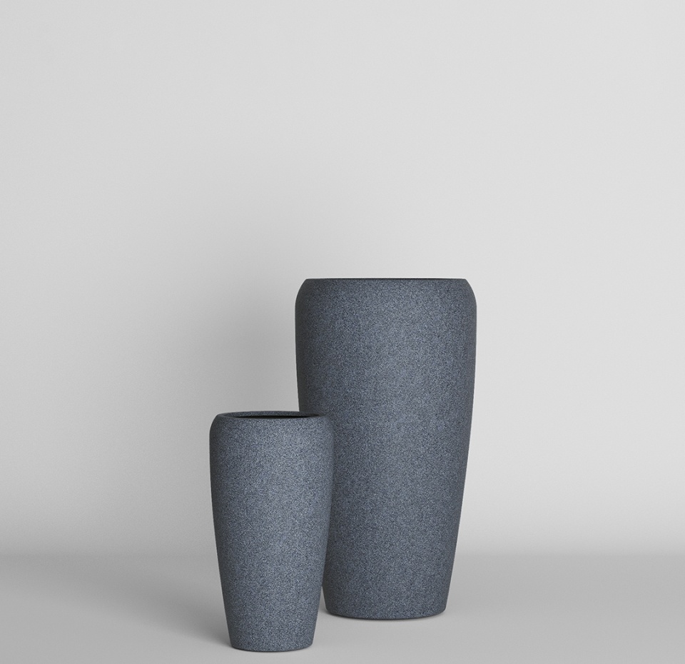 Кашпо CONCRETIKA ALTO BASALT D44H80