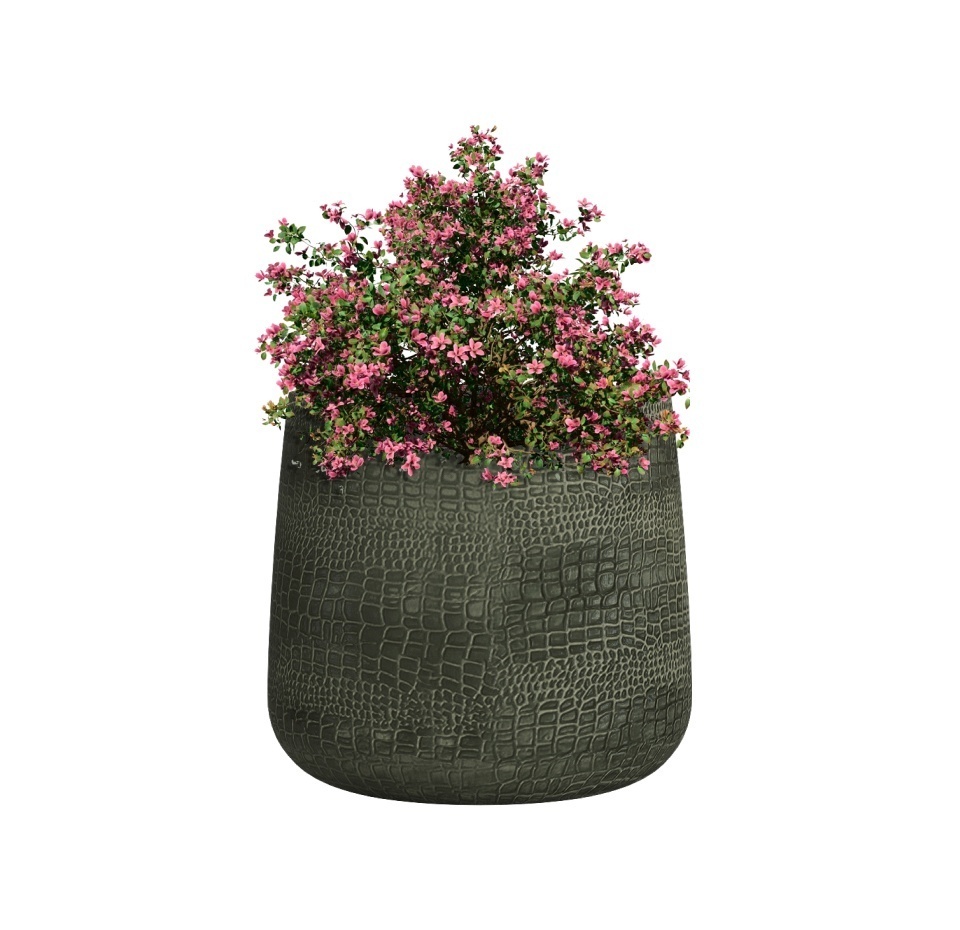 Кашпо CONCRETIKA CONE CAYMAN GREEN D24H26