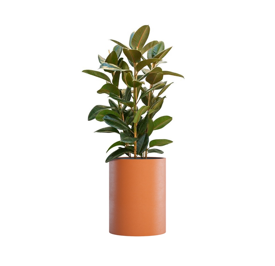 Кашпо CONCRETIKA CYLINDER CARROT D50H65