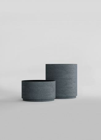 Кашпо CONCRETIKA CYLINDER XL EROSIA GREY D100H105