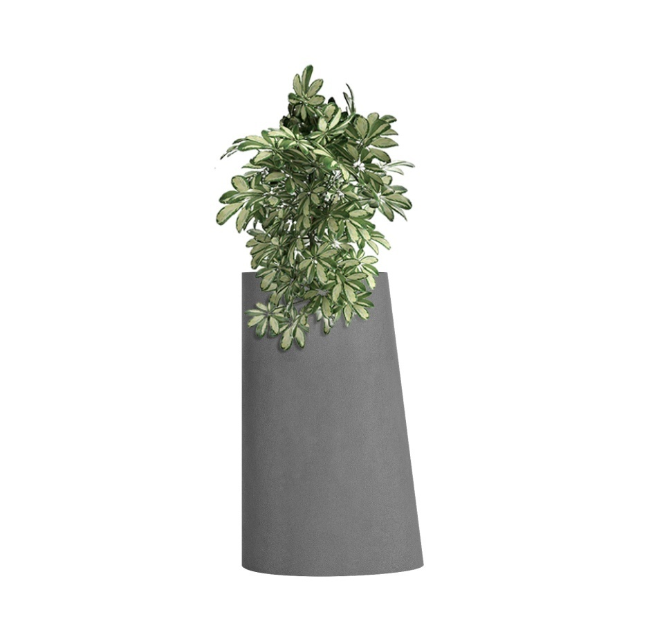 Кашпо CONCRETIKA DUET LONDON GREY D41H82