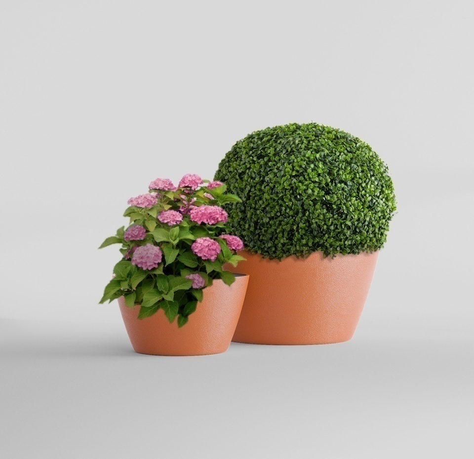 Кашпо CONCRETIKA BOWL CARROT D52H29