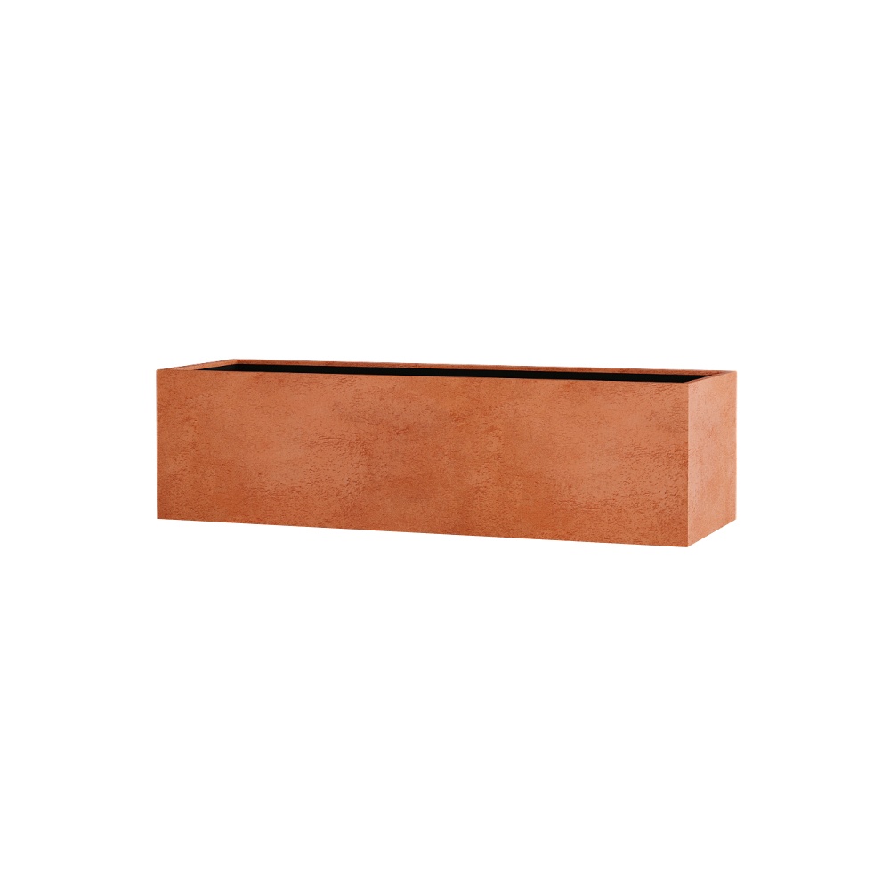 Кашпо CONCRETIKA BALCONY RED CLAY 80x20x20