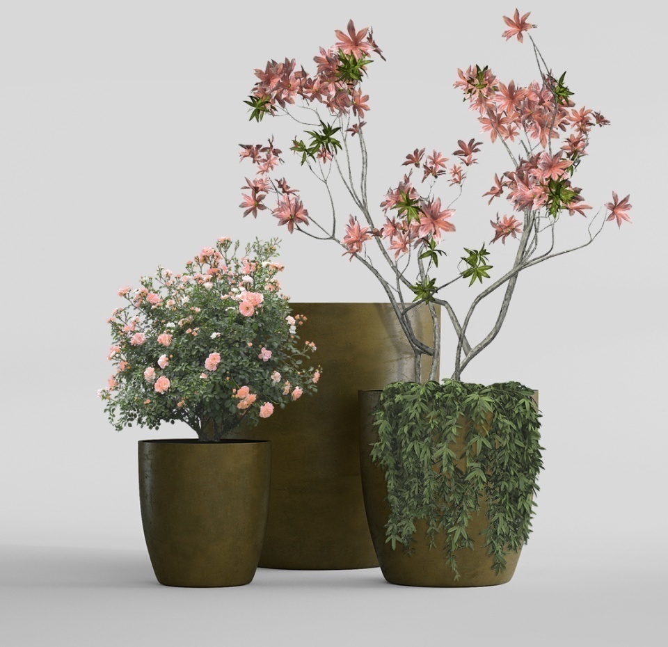 Кашпо CONCRETIKA VASE 3 AVOCADO D60H65
