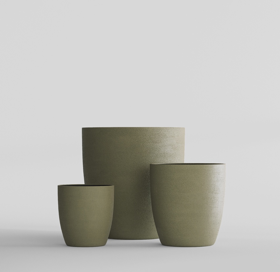 Кашпо CONCRETIKA VASE 3 HACKS D90H95