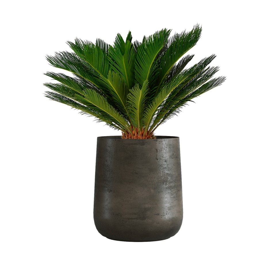 Кашпо CONCRETIKA CONE BREZENT GREY D50H54