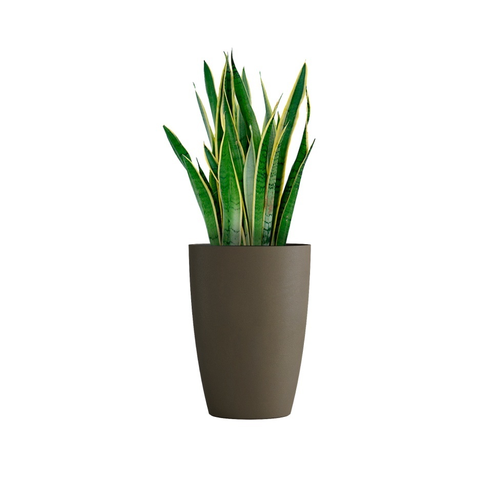 Кашпо CONCRETIKA CONUS OLIVE D48H60
