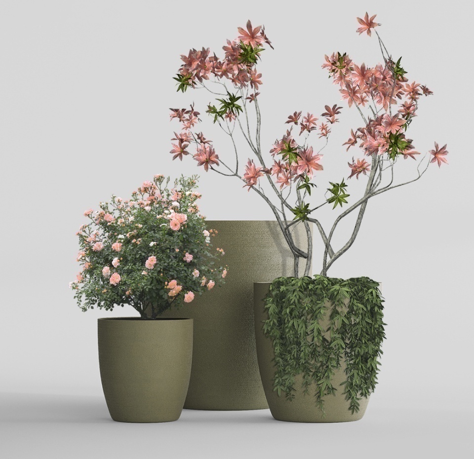 Кашпо CONCRETIKA VASE 3 HACKS D90H95