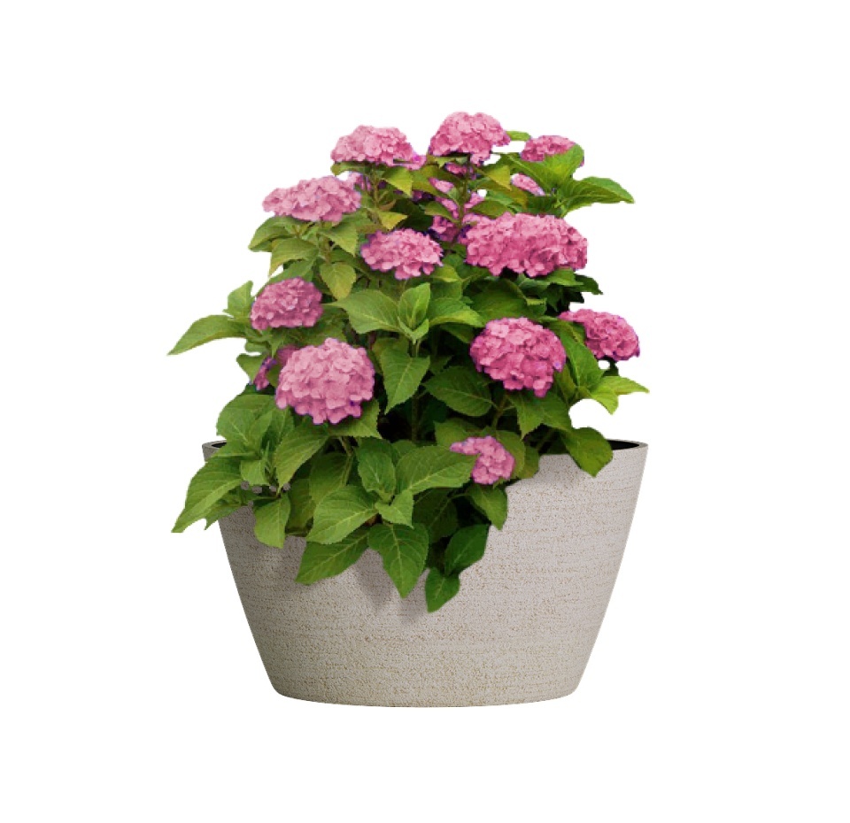 Кашпо CONCRETIKA BOWL EROSIA YELLOW D52H29