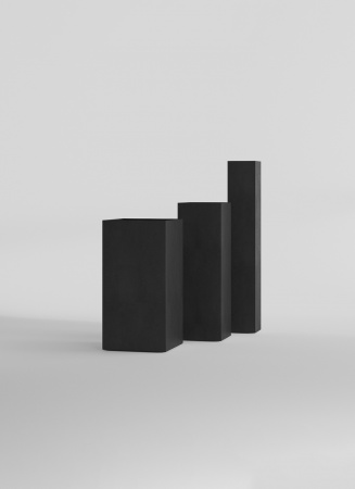 Кашпо CONCRETIKA COLONNA NERO 30x30x90