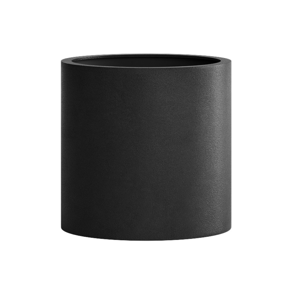 Кашпо CONCRETIKA CYLINDER NERO D30H30