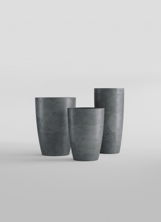 Кашпо CONCRETIKA CONUS SMOKEY BLUE D48H60
