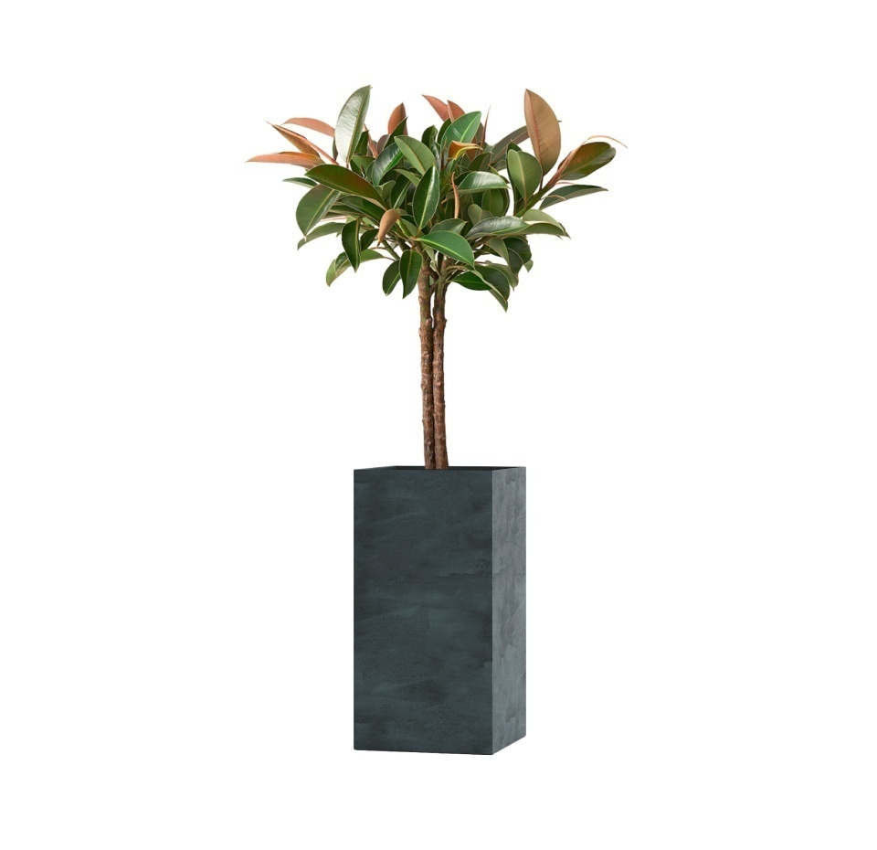 Кашпо CONCRETIKA COLONNA OCEAN GREEN 40x40x80