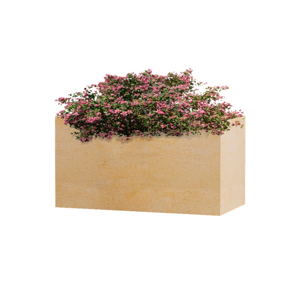 Кашпо CONCRETIKA BALCONY LEMON 40x20x20