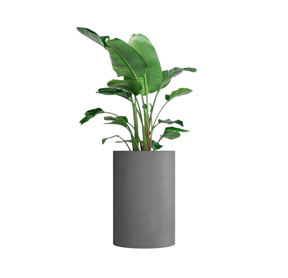 Кашпо CONCRETIKA CYLINDER LONDON GREY D60H90