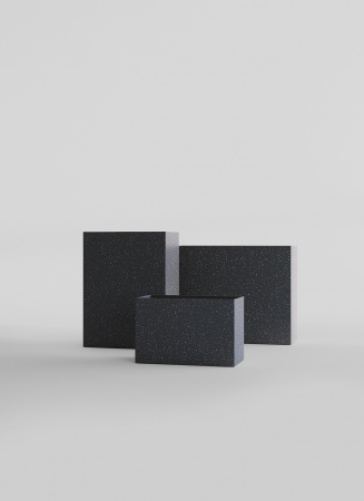 Кашпо CONCRETIKA DIVIDER EGG BLACK 80x30x50