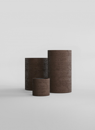 Кашпо CONCRETIKA CYLINDER EROSIA BROWN D25H25
