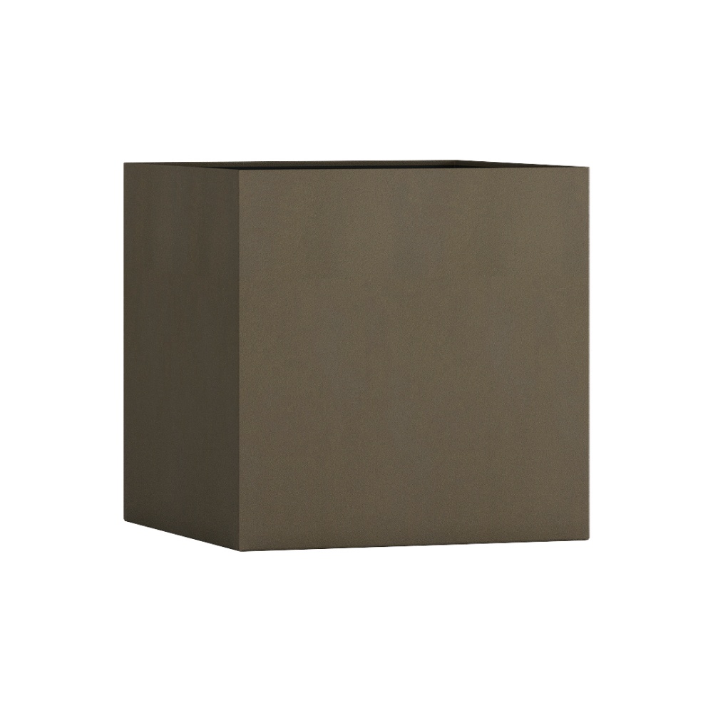 Кашпо CONCRETIKA CUBE OLIVE 50x50x50