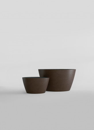 Кашпо CONCRETIKA BOWL EROSIA BROWN D52H29