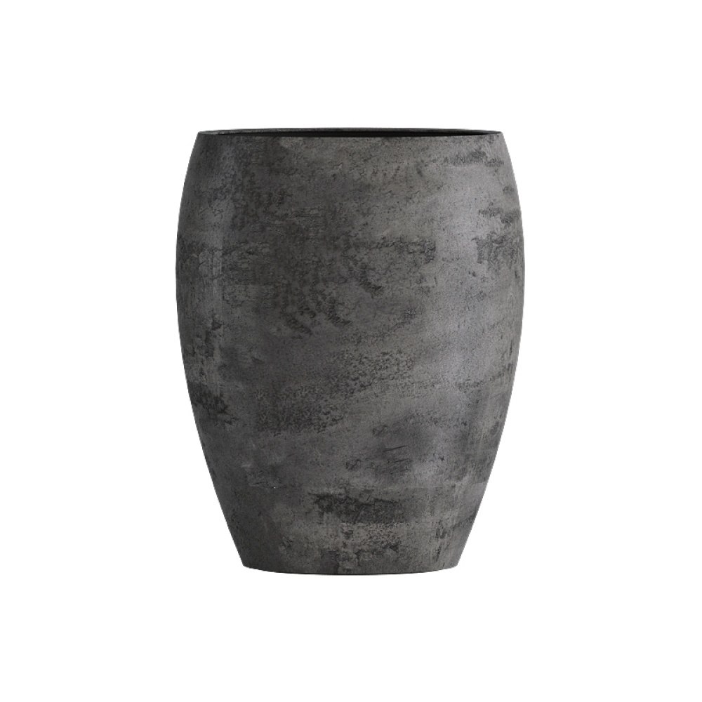 Кашпо CONCRETIKA OVAL CONCRETE GREY DARK D30H41