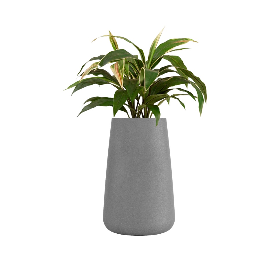 Кашпо CONCRETIKA CONE LONDON GREY D36H75