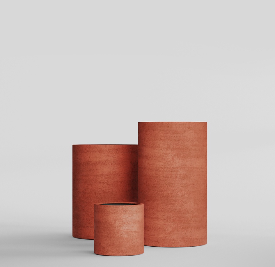 Кашпо CONCRETIKA CYLINDER CANDY D40H40