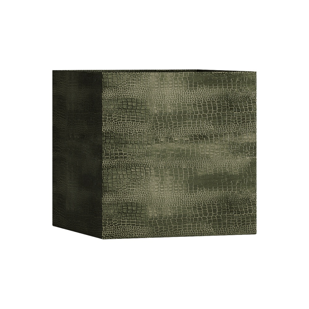 Кашпо CONCRETIKA CUBE CAYMAN GREEN 100x100x100