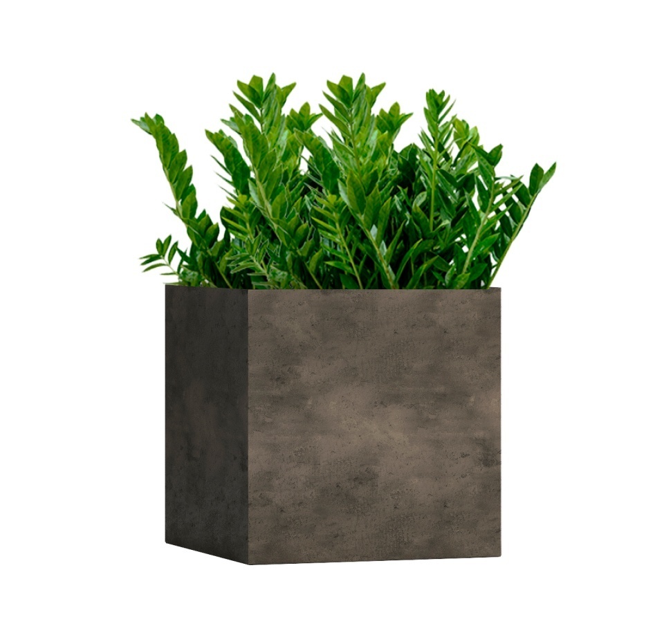 Кашпо CONCRETIKA CUBE BREZENT GREY 60x60x60