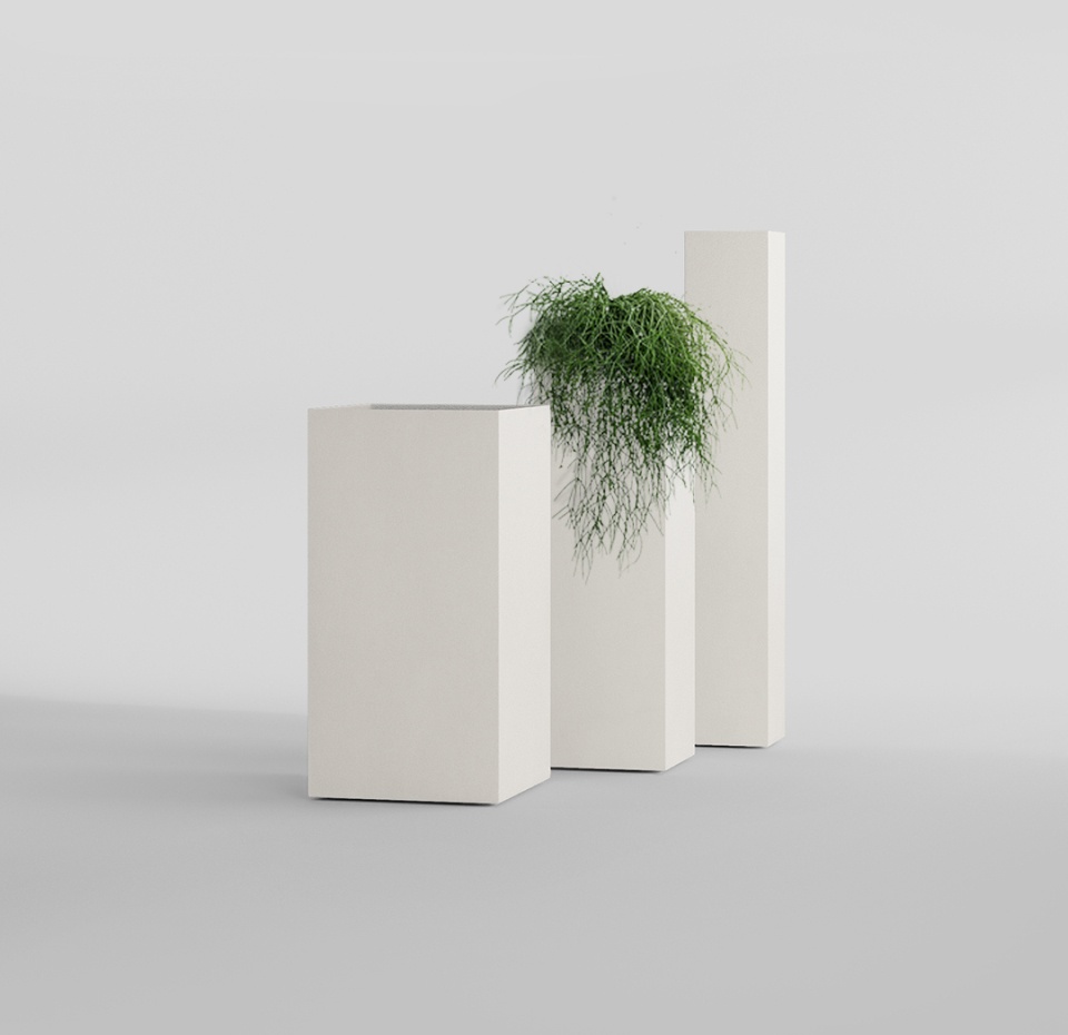 Кашпо CONCRETIKA COLONNA SANTORINI 20x20x120