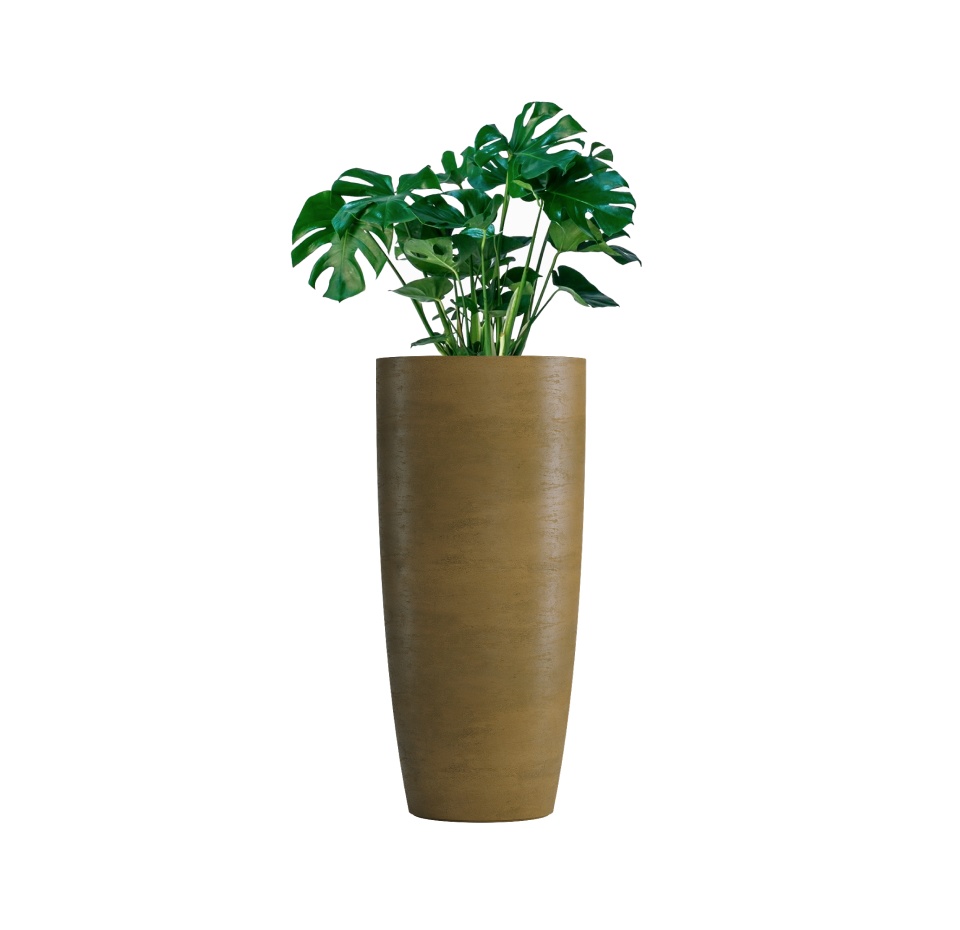 Кашпо CONCRETIKA CONUS AVOCADO D60H130