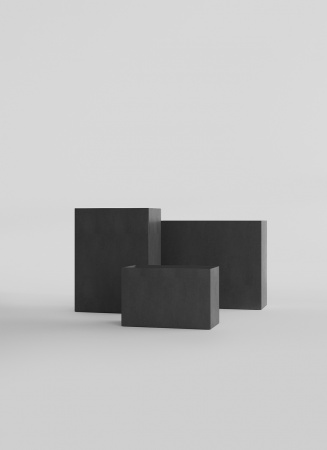 Кашпо CONCRETIKA DIVIDER NERO 90x35x70