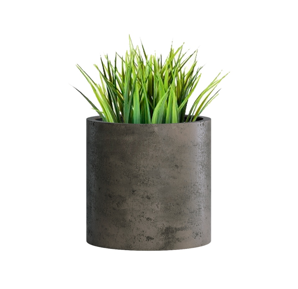 Кашпо CONCRETIKA CYLINDER BREZENT GREY D20H20