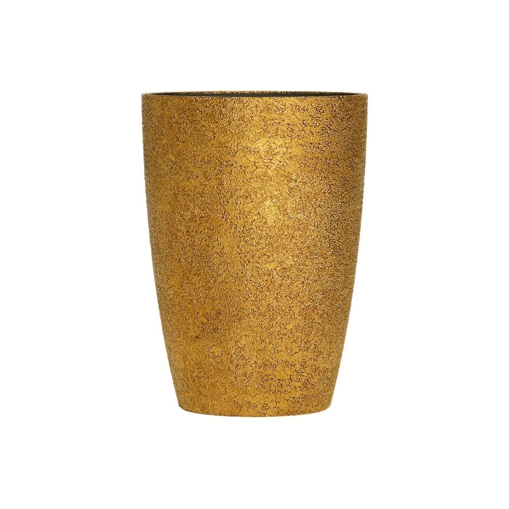 Кашпо CONCRETIKA CONUS RICH GOLD D41H57