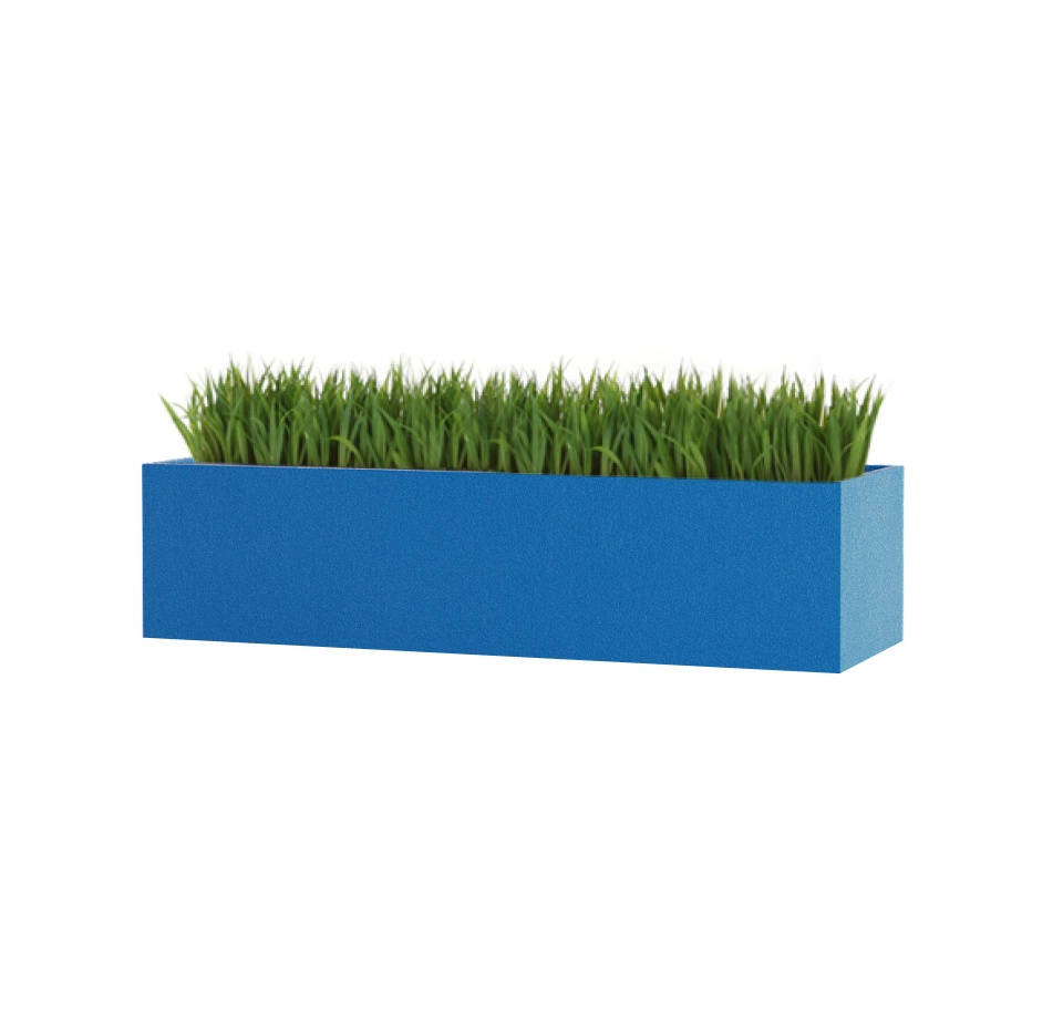 Кашпо CONCRETIKA BALCONY DARK BLUE 60x20x15