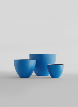 Кашпо CONCRETIKA UPON DARK BLUE D85H75