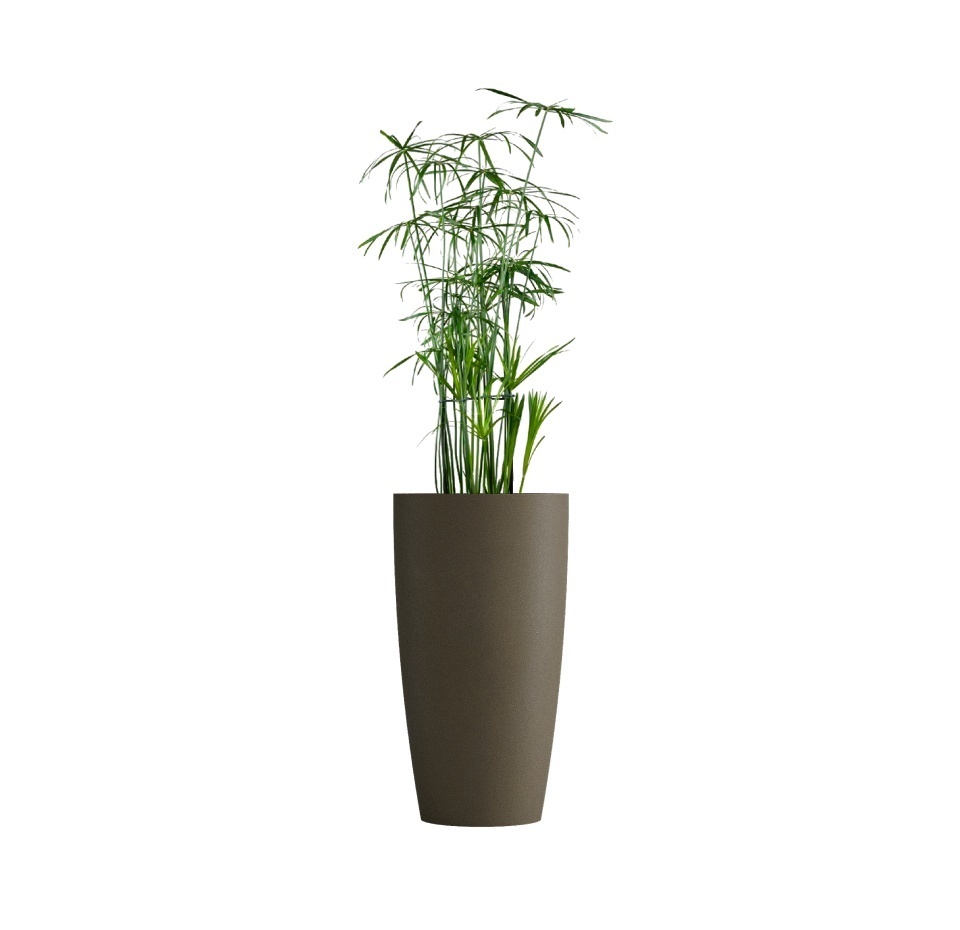 Кашпо CONCRETIKA CONUS OLIVE D40H80