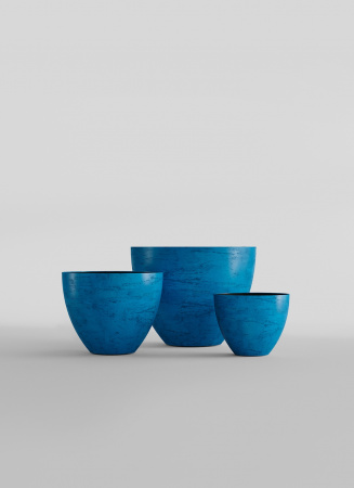 Кашпо CONCRETIKA UPON COBALT BLUE D45H35