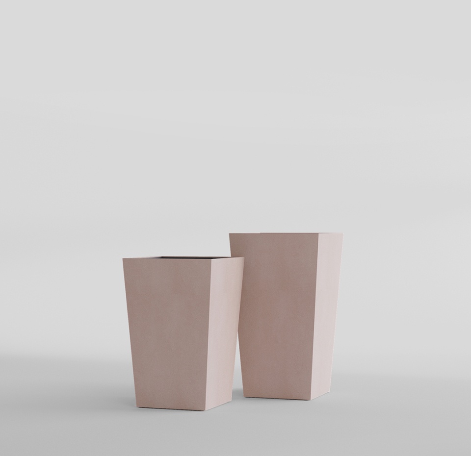 Кашпо CONCRETIKA CONIC COCOA 40x40x70