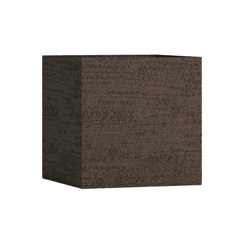 Кашпо CONCRETIKA CUBE EROSIA BROWN 70x70x70