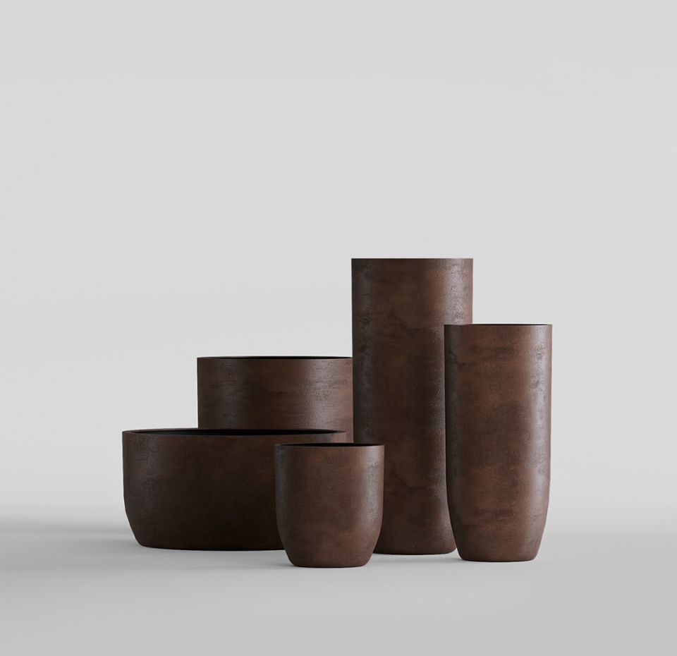 Кашпо CONCRETIKA YAR COFFEE D46H110